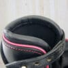 Pink Equine Close up of Leather Lining Hot Pink