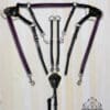 Pink Equine Sport 5 Point Martingale Violet