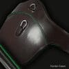 Brown Leather Sport Interchange Close Contact Girth Hunter Green