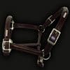 Brown Leather Diamante Horse Headcollar