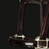 Brown Patent Leather Bling Headcollar
