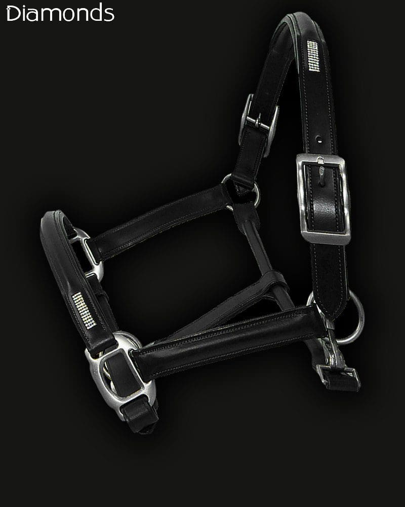 Pink Equine Custom made leather horse headcollars