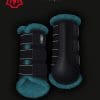 Mattes Bespoke Teal Sheepskin Horse Dressage Boots