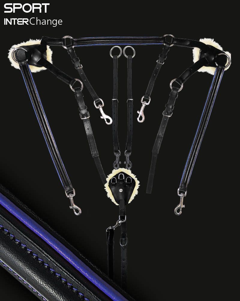 Pink Equine's 5 Point Breastplate 5 Point Martingale