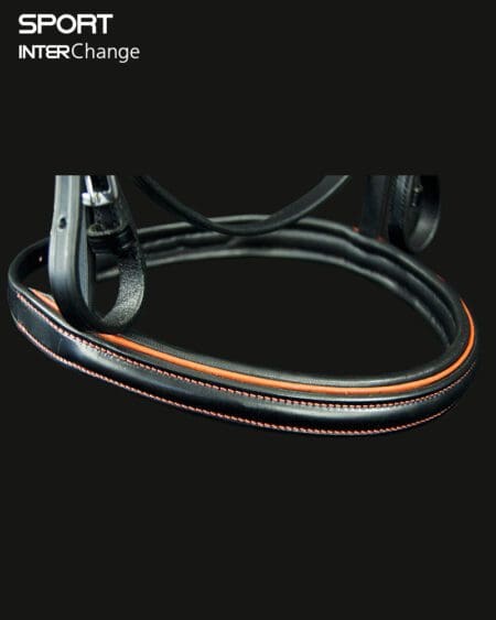 Sport Colour Piped Noseband in Orange