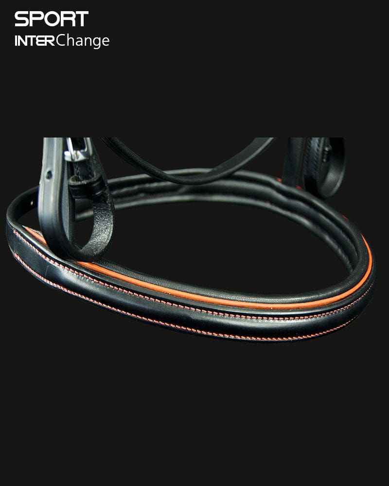 Sport Colour Piped Noseband in Orange