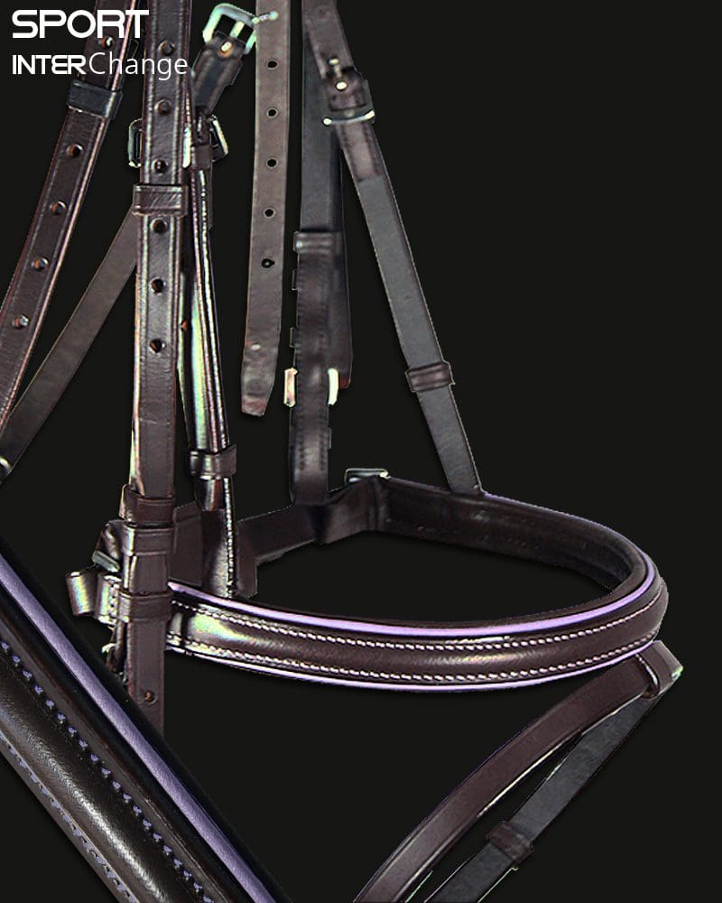 Sport Colour Piped Noseband in Lilac