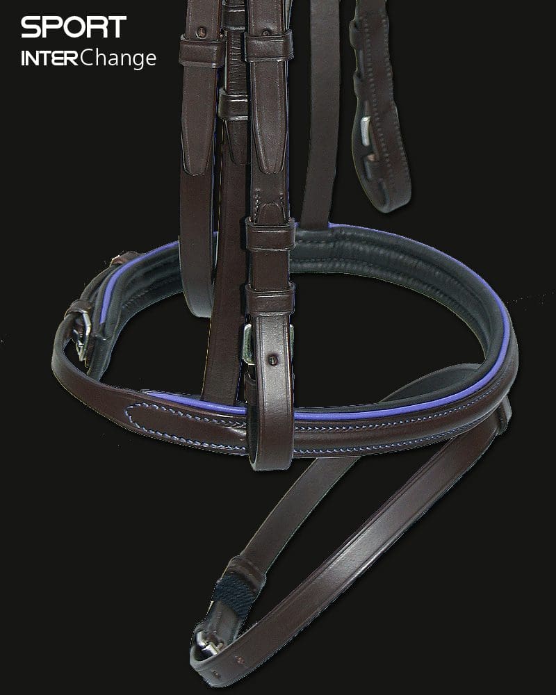 Sport Colour Piped Noseband Purple