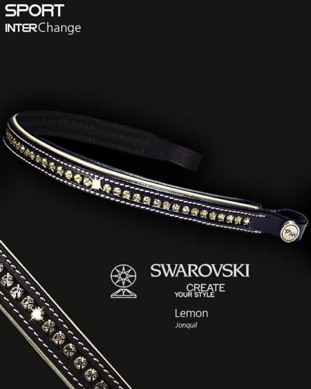 Sport Interchange Crystal Browband Lemon
