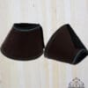 Pink Equine Bell Boots Atlantic Blue Brown Leather
