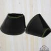 Pink Equine Bell Boots Kiwi Green Back Leather