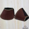 Pink Equine Bell Boots Lemon Tan Leather