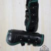 Pink Equine Sport Tendon Boot Black Teal Leather