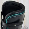 Pink Equine Sport Tendon Boot BlackTeal Close up Leather