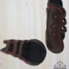 Pink Equine Sport Tendon Boot Brown Red Leather