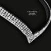 Diamante Browband V Shape