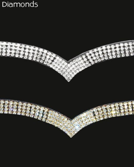 Sparkly Browband V Shaped