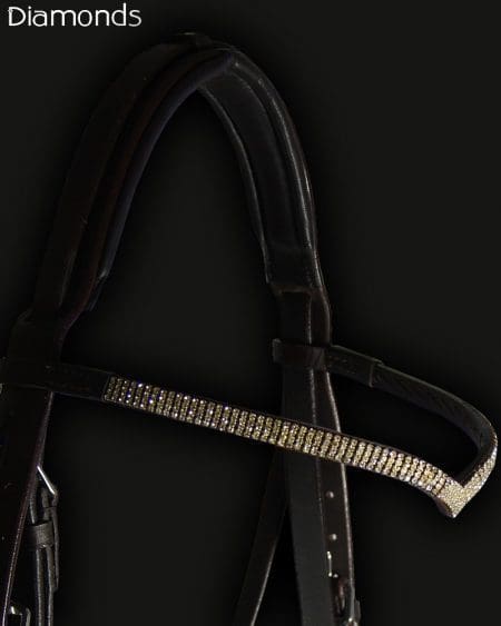 Diamante Browband with V Shaped Design