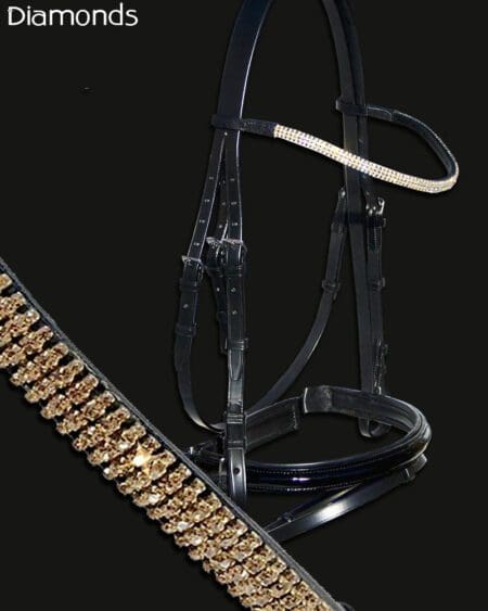 Diamond Wave Gold Bridle