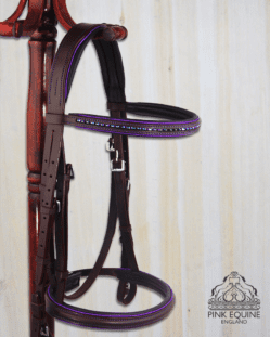 custom crystal bridle