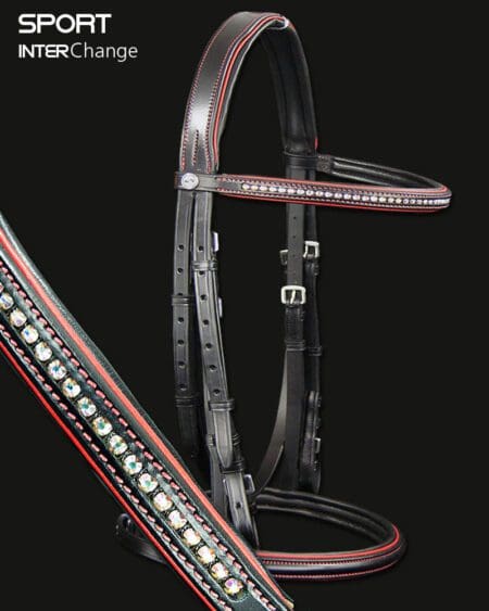 Sport Crystal Coloured Brilde in Red