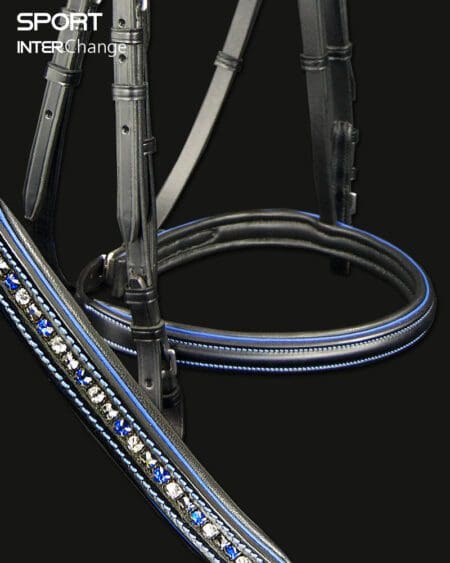Sport Crystal Coloured Noseband in Royal Blue