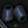 Leather Bell Boots Atlantic Blue Piping