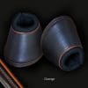 Leather Bell Boots Orange Piping