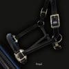 Leather Horse Headcollar Royal Blue Piping