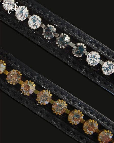 Tyffany Crystal Browband Colours Black Diamond Clear Topaz