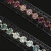 Tyffany Crystal Browband Colours Dark Light Amethyst and Indicolite