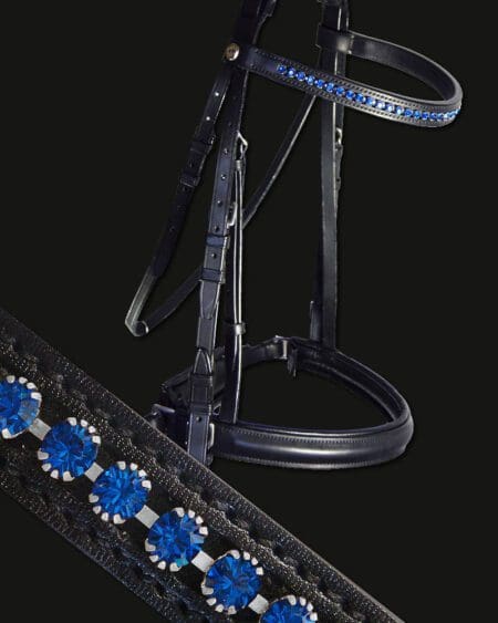 Tyffany Wave Crystal Bridle Sapphire