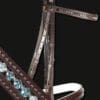 Tyffany Crystal Bridle Indicolite with Patent Leather