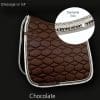 Diamante Saddle Pad Chocolate