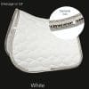 Diamante Saddle Pad White