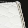 Diamante Saddle Pad White Close Up Rear