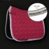 HKM Diamante Saddle Pad - Wine Red