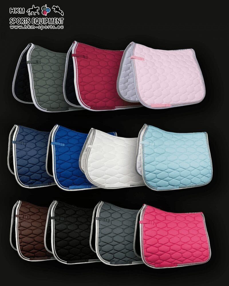 HKM Diamante Saddle Pad - Colours