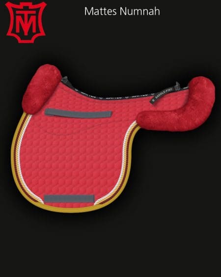 Mattes All Purpose Sheepskin Numnah Cherry Red