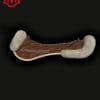 Mattes Cinnamon Velvet and Sheepskin Half Pad