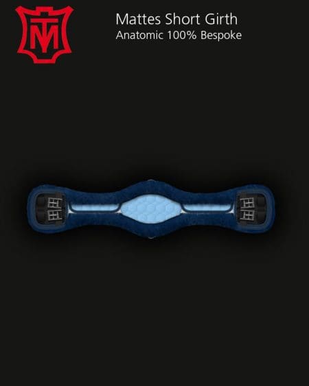 Combination Blue Short Anatomic Dressage Girth