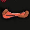 Mattes Cotton Orange and Cognac Coloured Sheepskin Half Pad