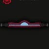 Mattes Dark red and blue long asymmetric girth