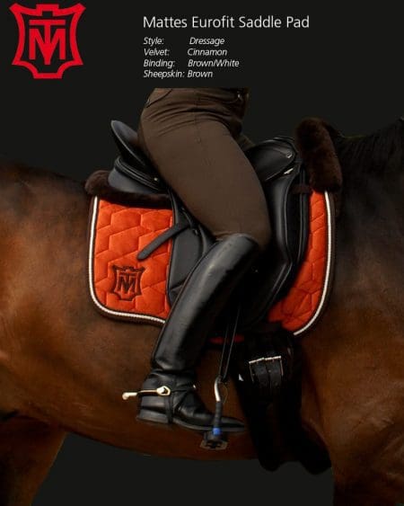 Mattes Eurofit Cinnamon Velvet Saddle Pad