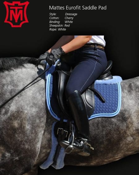 Mattes Eurofit Dressage Pad on horse
