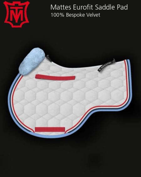 Mattes Eurofit Silver Velvet Sheepskin Saddle Pad