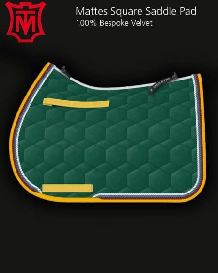 Mattes Green Velvet All Purpose Saddle Pad