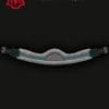 Mattes Grey and Green Piped Long Crescent Girth