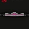 Mattes Grey and Hot Pink Long Asymmetric Girth