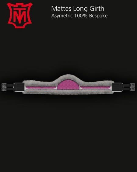 Mattes Grey and Hot Pink Long Asymmetric Girth